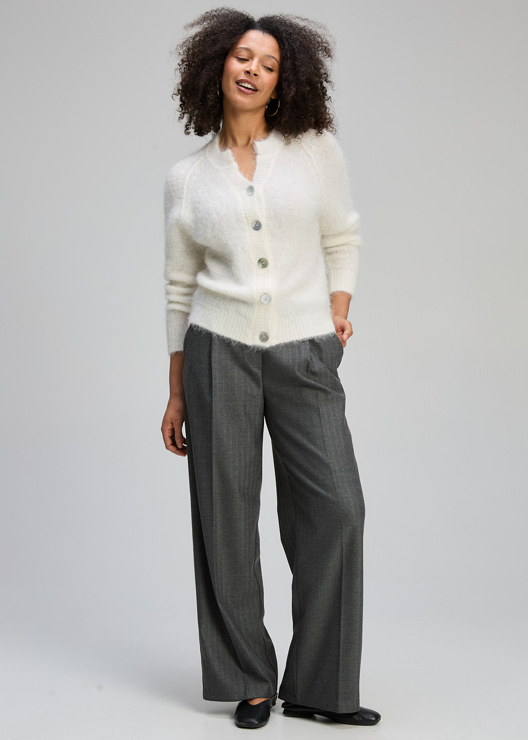 Zaket & Plover | Alpaca Cardi | White - Dutch Hideout