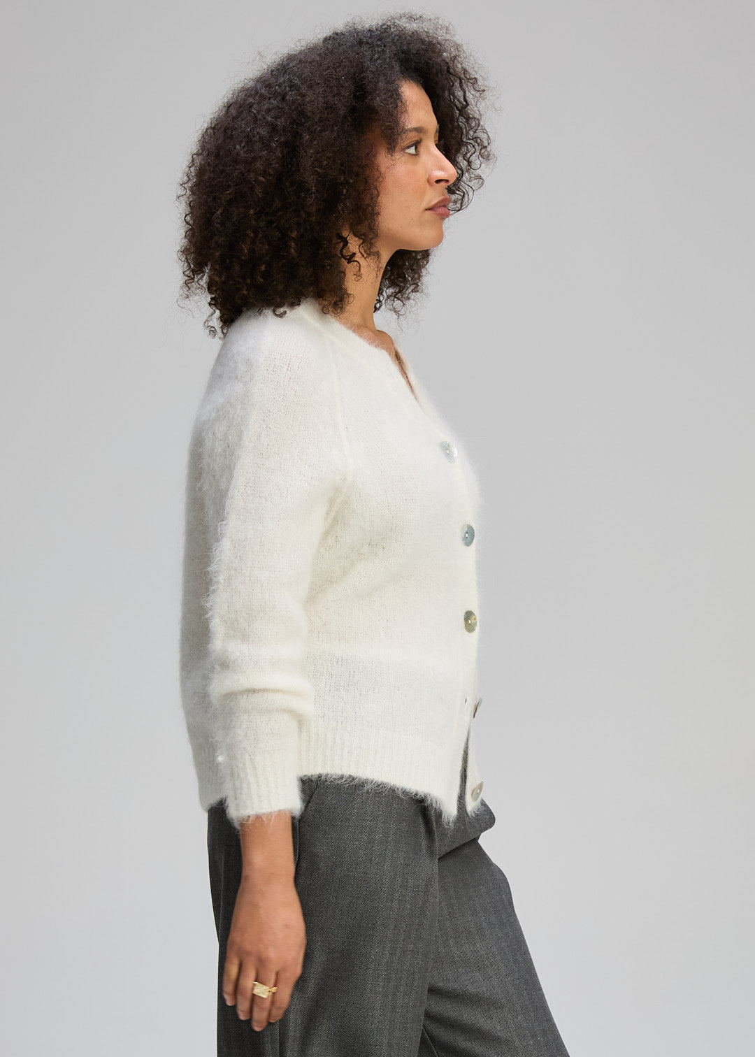 Zaket & Plover | Alpaca Cardi | White - Dutch Hideout