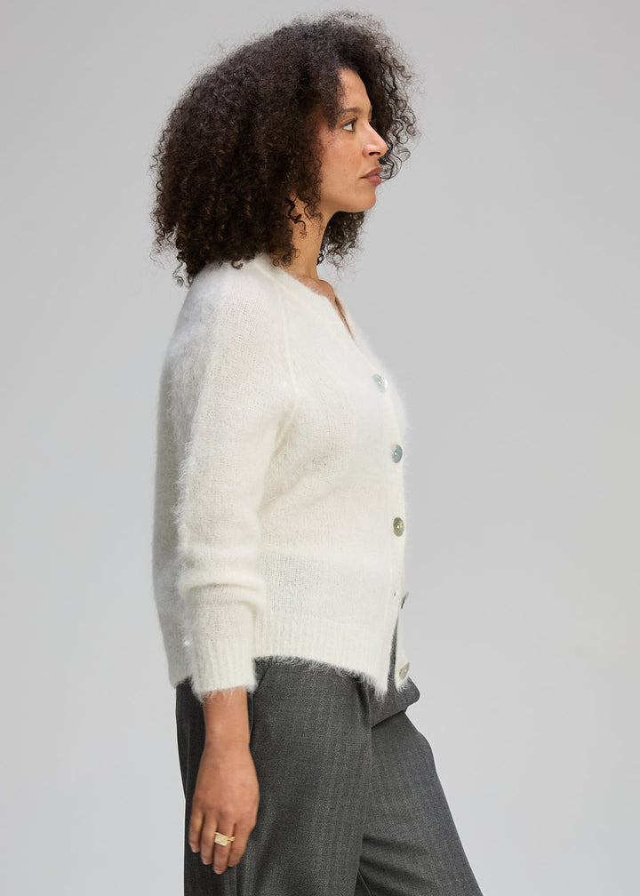 Zaket & Plover | Alpaca Cardi | White - Dutch Hideout