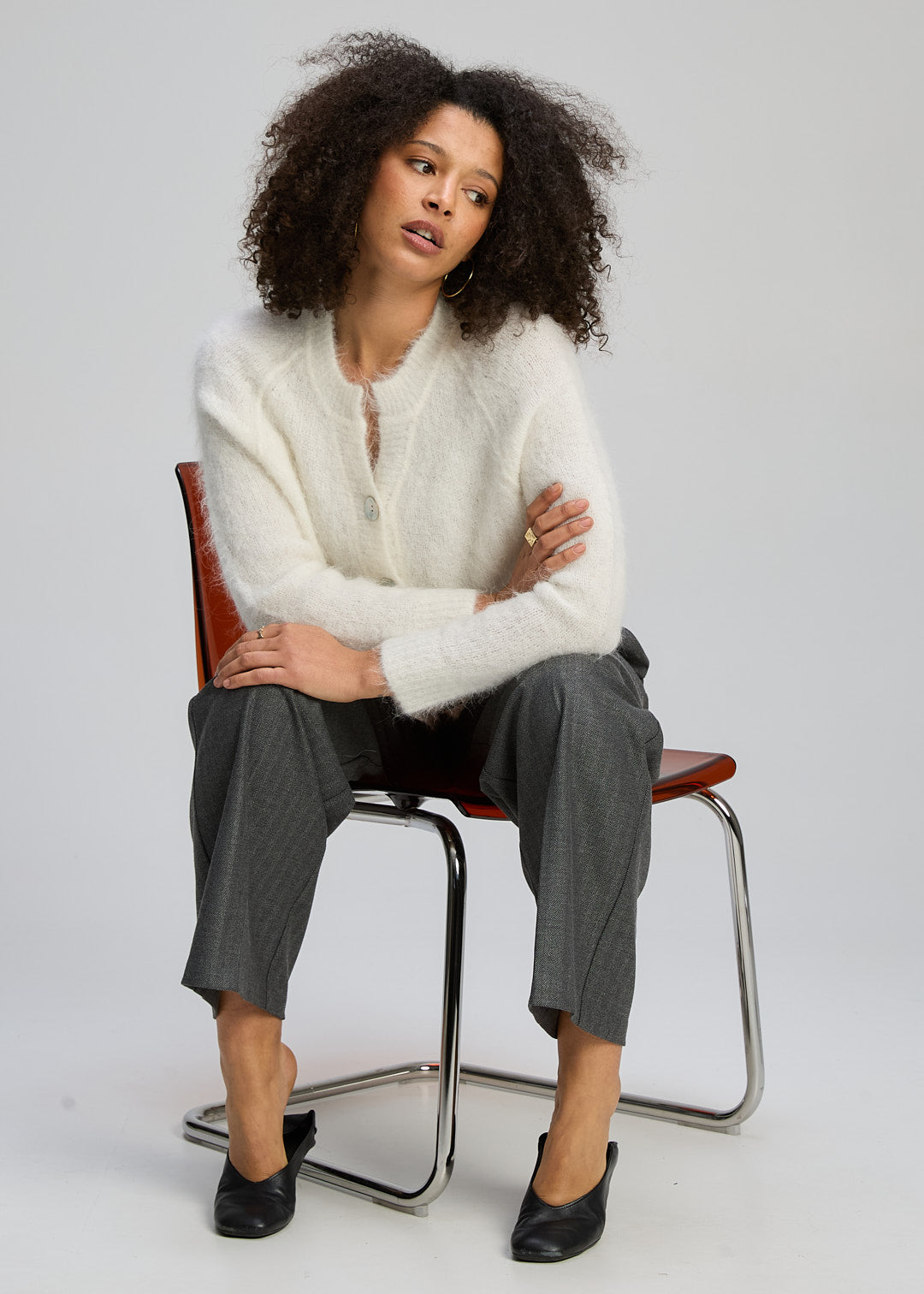Zaket & Plover | Alpaca Cardi | White - Dutch Hideout