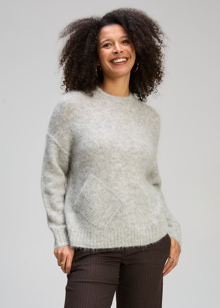Zaket & Plover | Alpaca Jumper | Marl Grey - Dutch Hideout