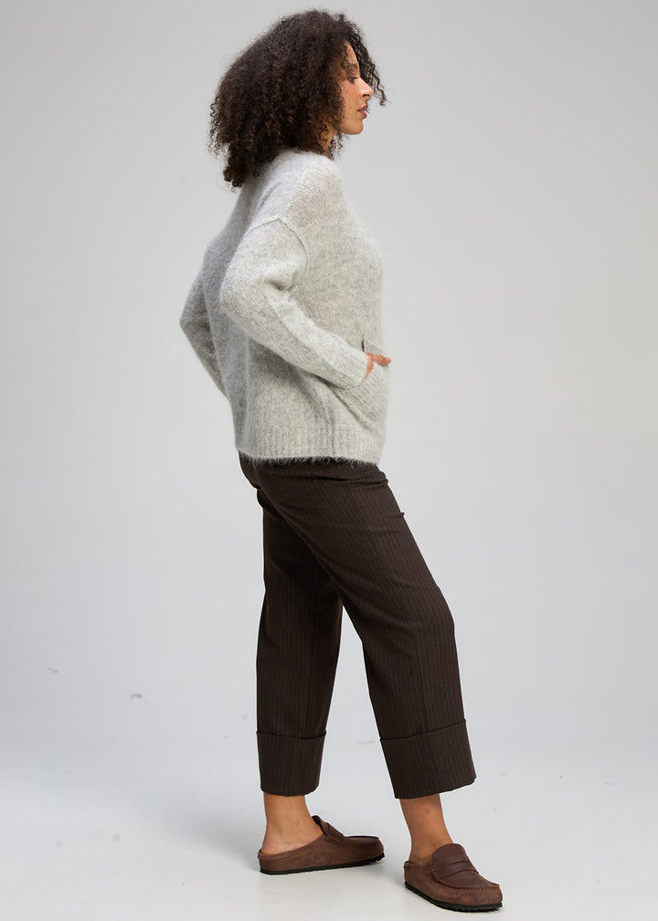 Zaket & Plover | Alpaca Jumper | Marl Grey - Dutch Hideout