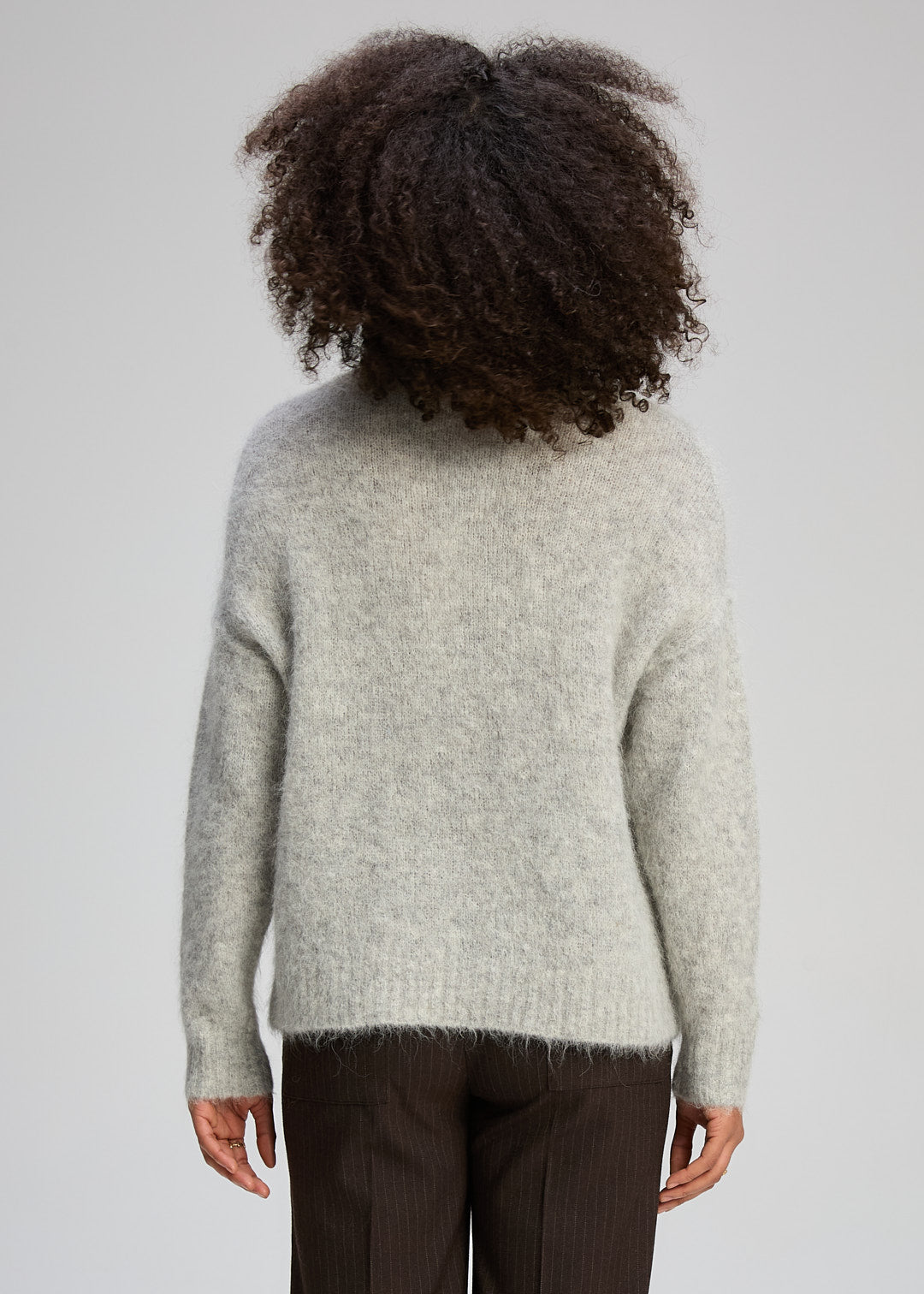 Zaket & Plover | Alpaca Jumper | Marl Grey - Dutch Hideout