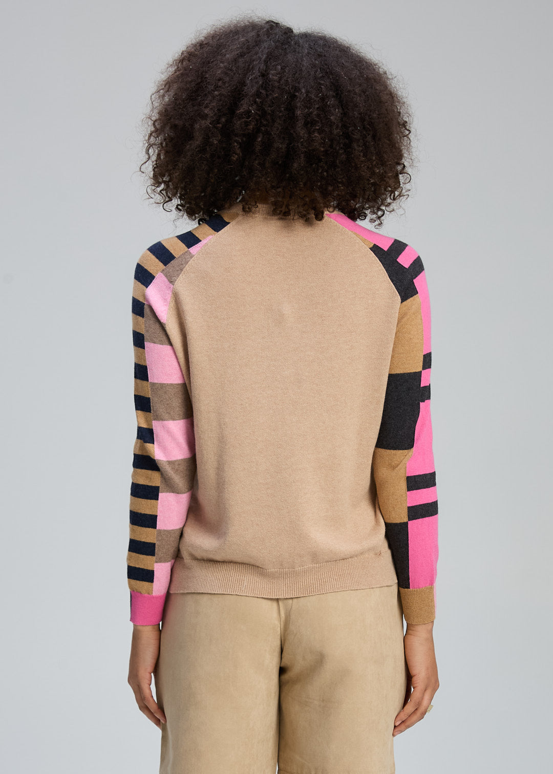 Zaket & Plover | Colour Block Jumper | Oat - Dutch Hideout