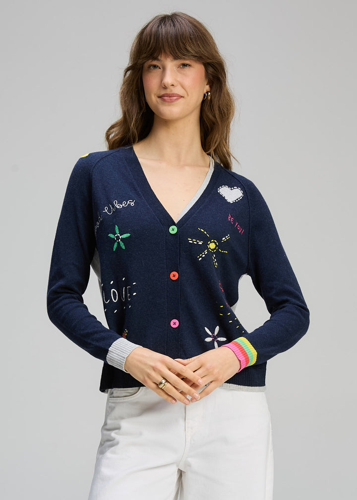 Zaket & Plover | Good Energy Cardi |Denim - Dutch Hideout