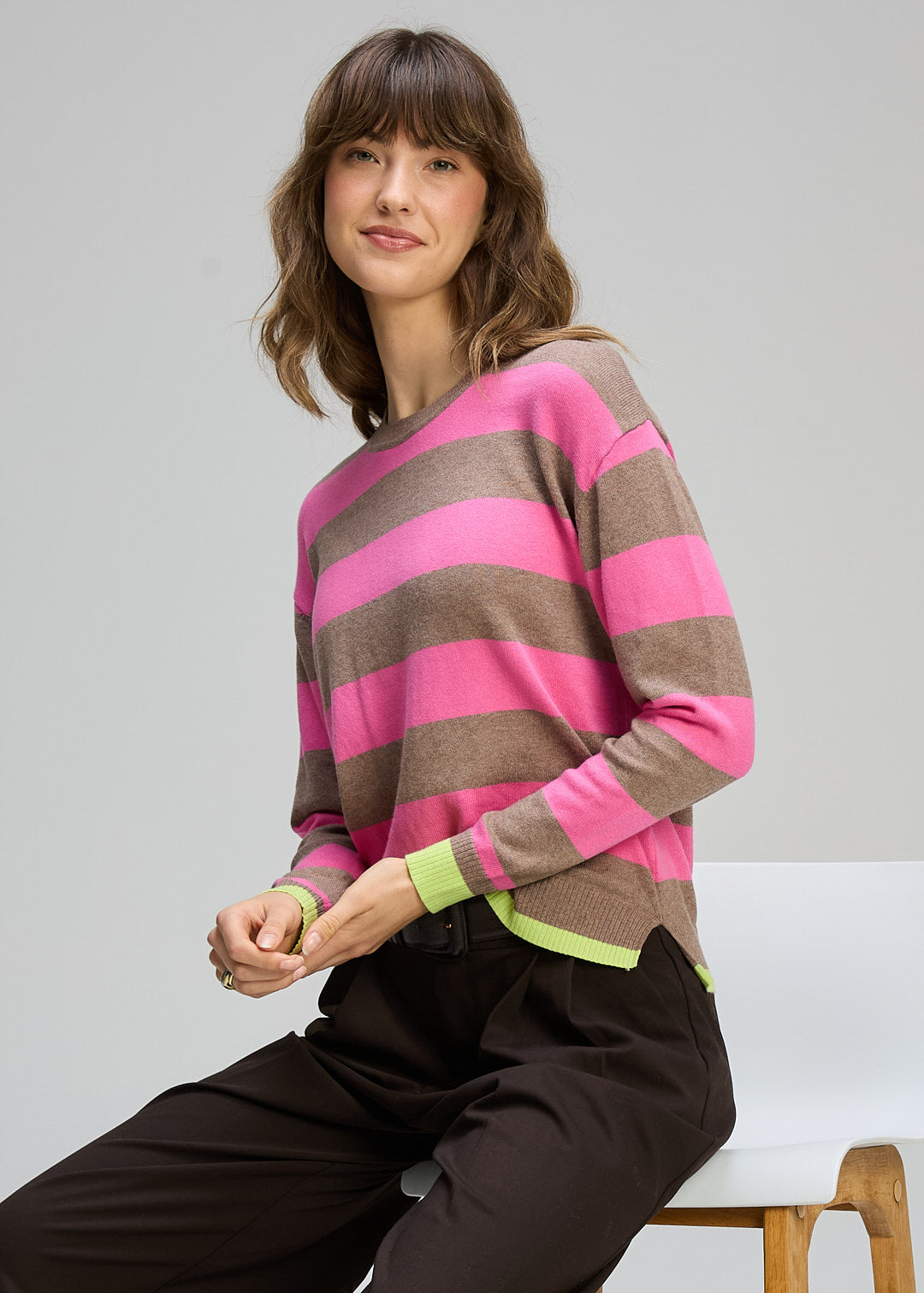 Zaket & Plover | Stripe Clash | Walnut - Dutch Hideout