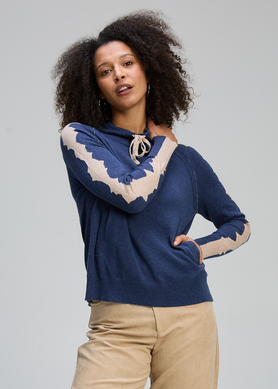 Zaket & Plover | Graphic Neck Cord | Denim - Dutch Hideout