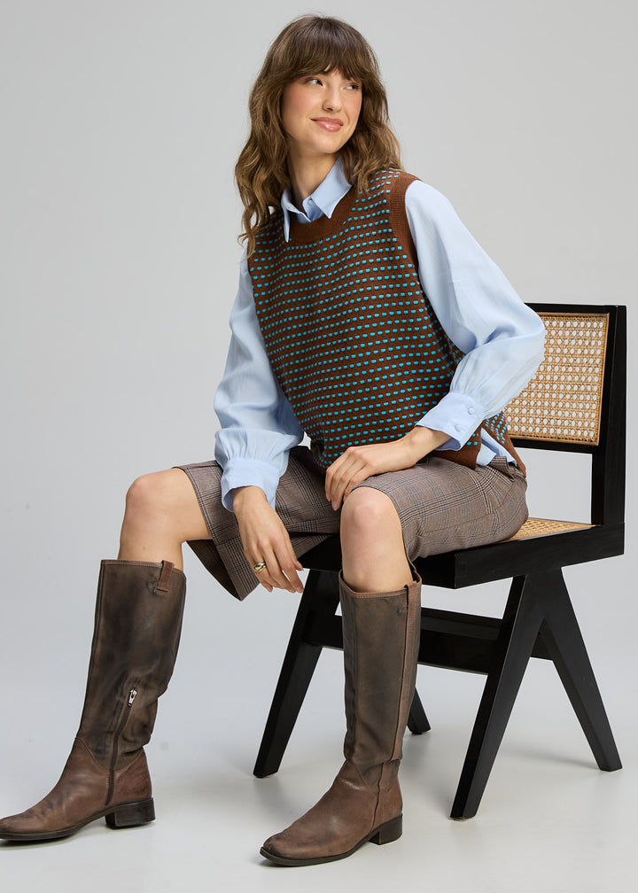 Zaket & Plover | Textured Tank | Coffee - Dutch Hideout