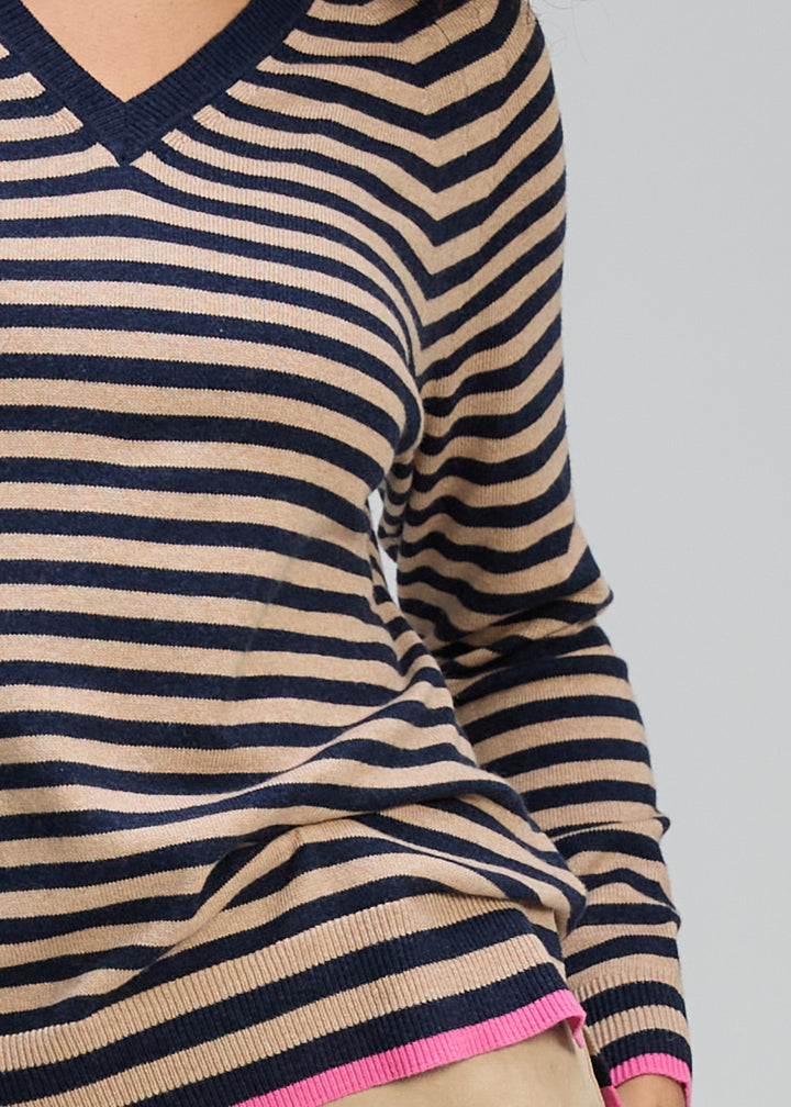 Zaket & Plover | Stripe V Essential | DK Denim - Dutch Hideout