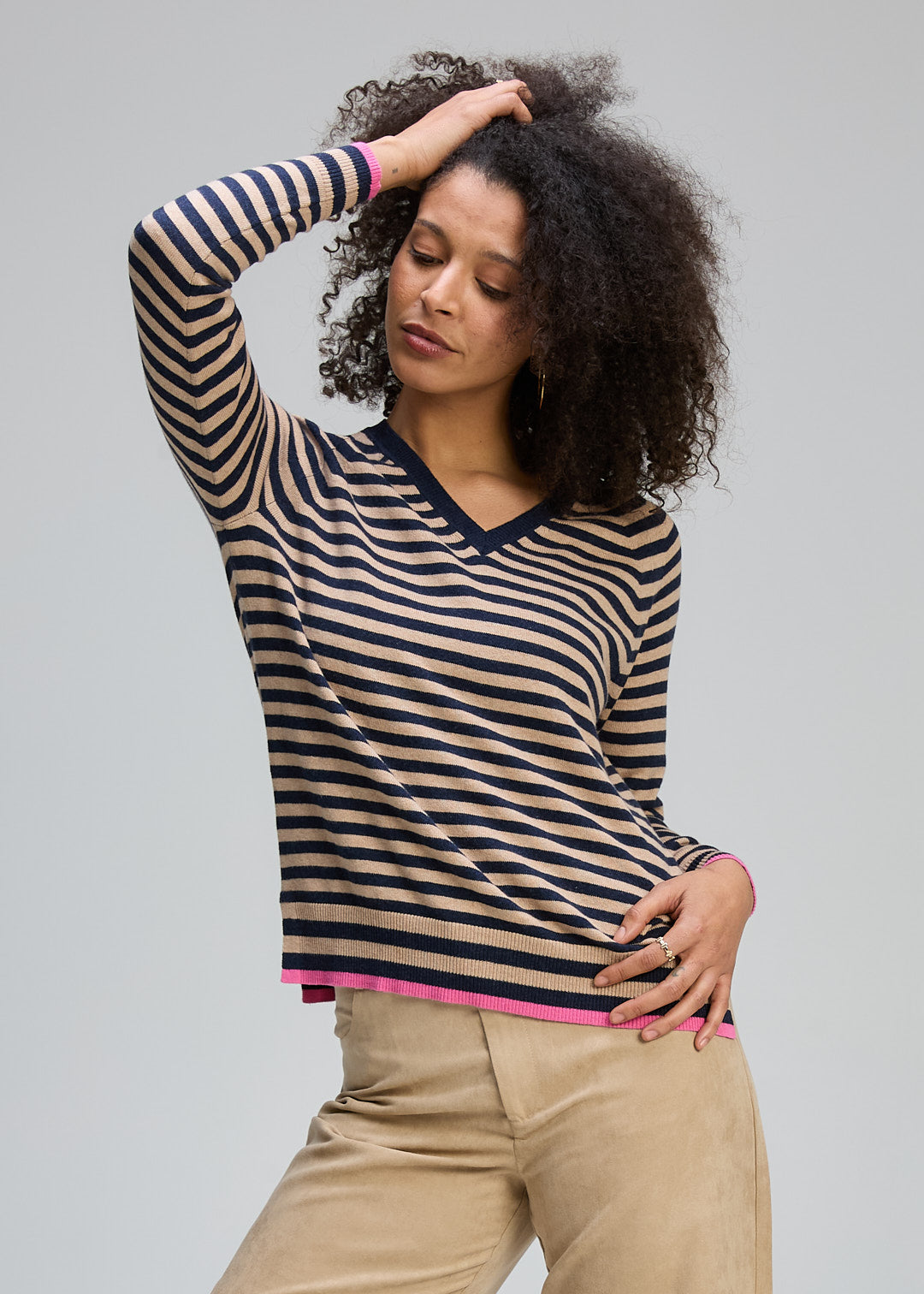 Zaket & Plover | Stripe V Essential | DK Denim - Dutch Hideout
