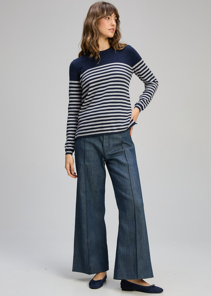 Zaket & Plover | Detail Stripe Crew | DK Denim - Dutch Hideout