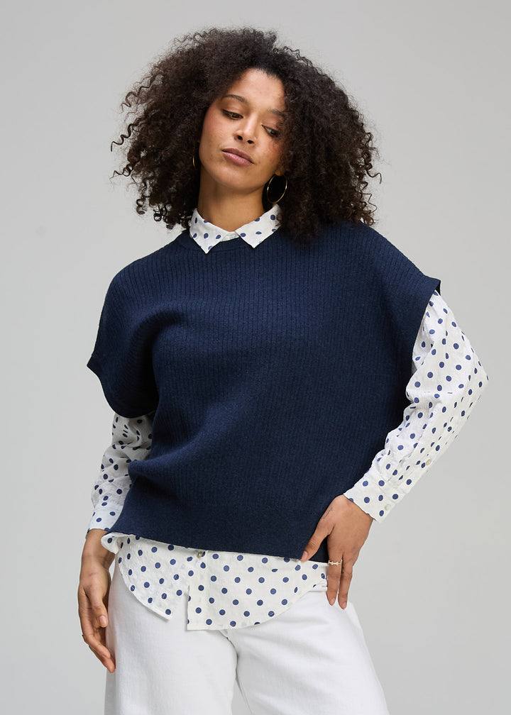 Zaket & Plover | Sleeveless Crew Essential | DK Denim - Dutch Hideout