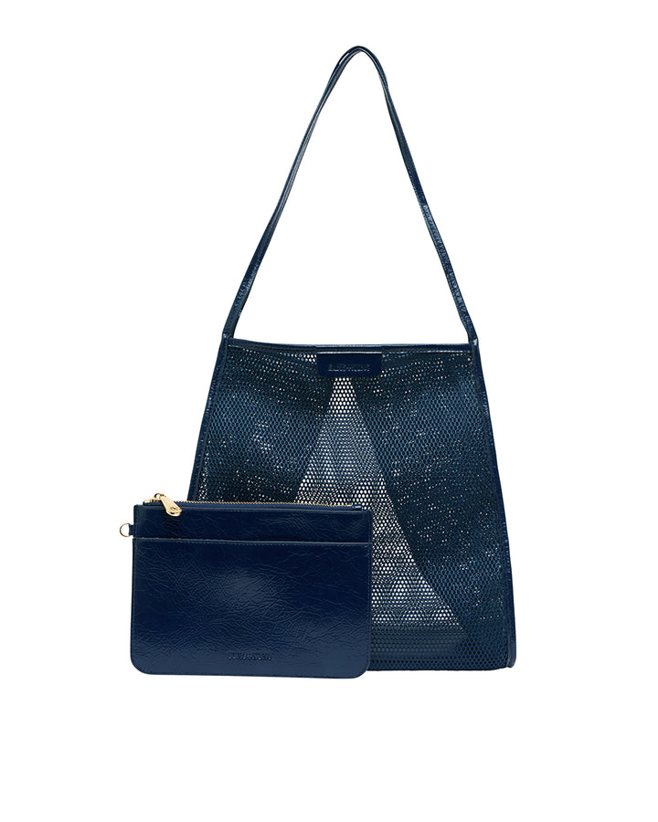 Elms + King | Zanzibar Bag | Navy Mesh