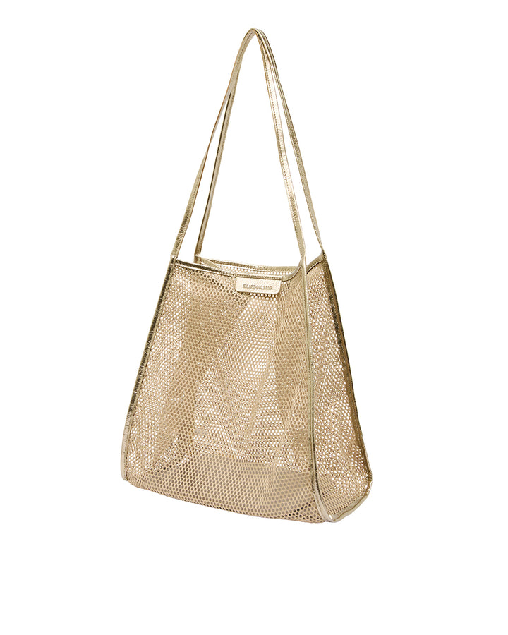 Elms + King | Zanzibar Bag | Taupe Mesh