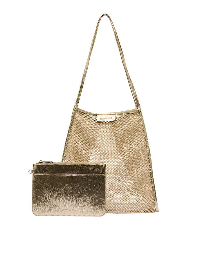 Elms + King | Zanzibar Bag | Taupe Mesh