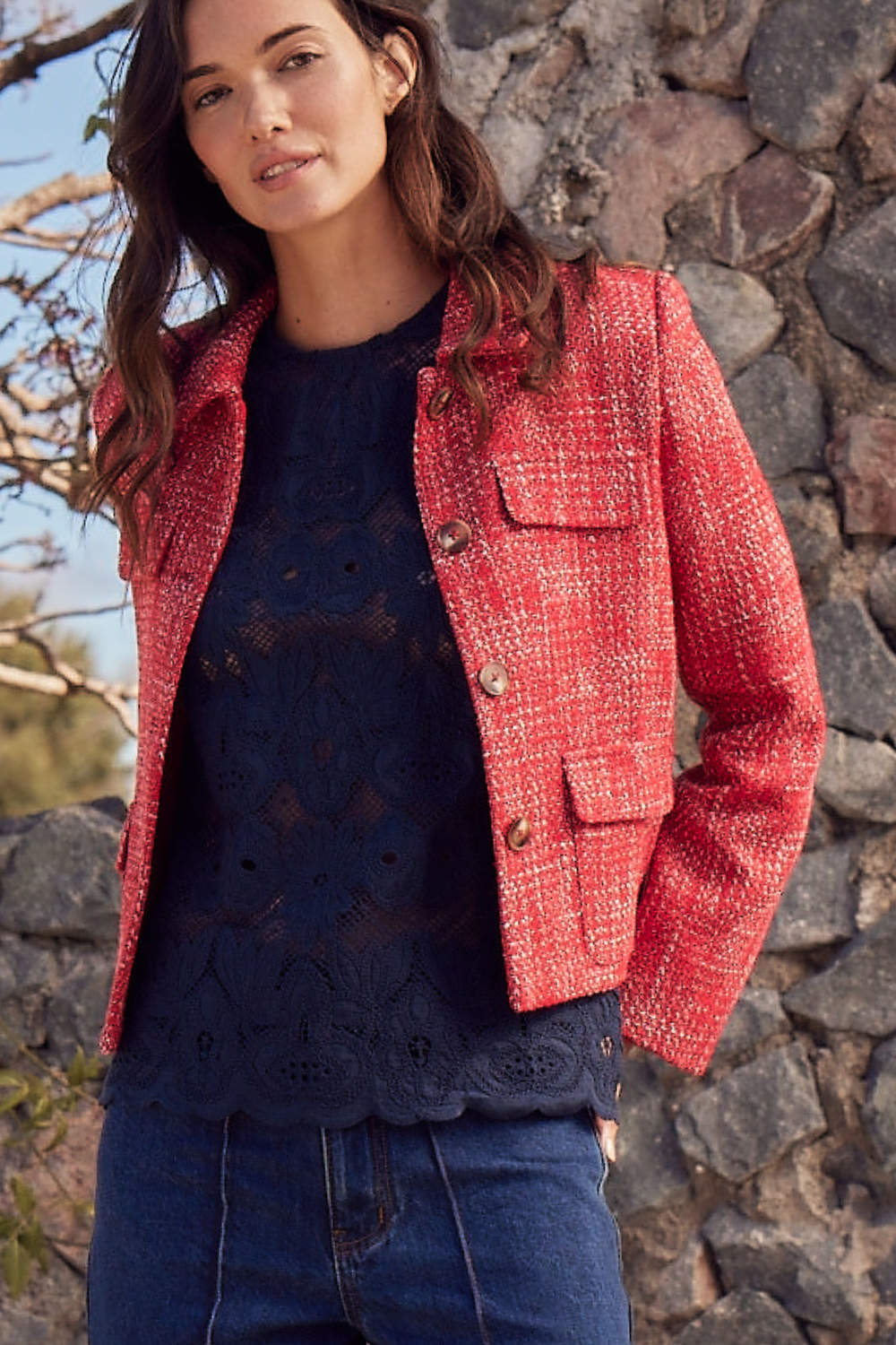 Zoe Kratzmann | Adjoin Jacket | Fire Boucle