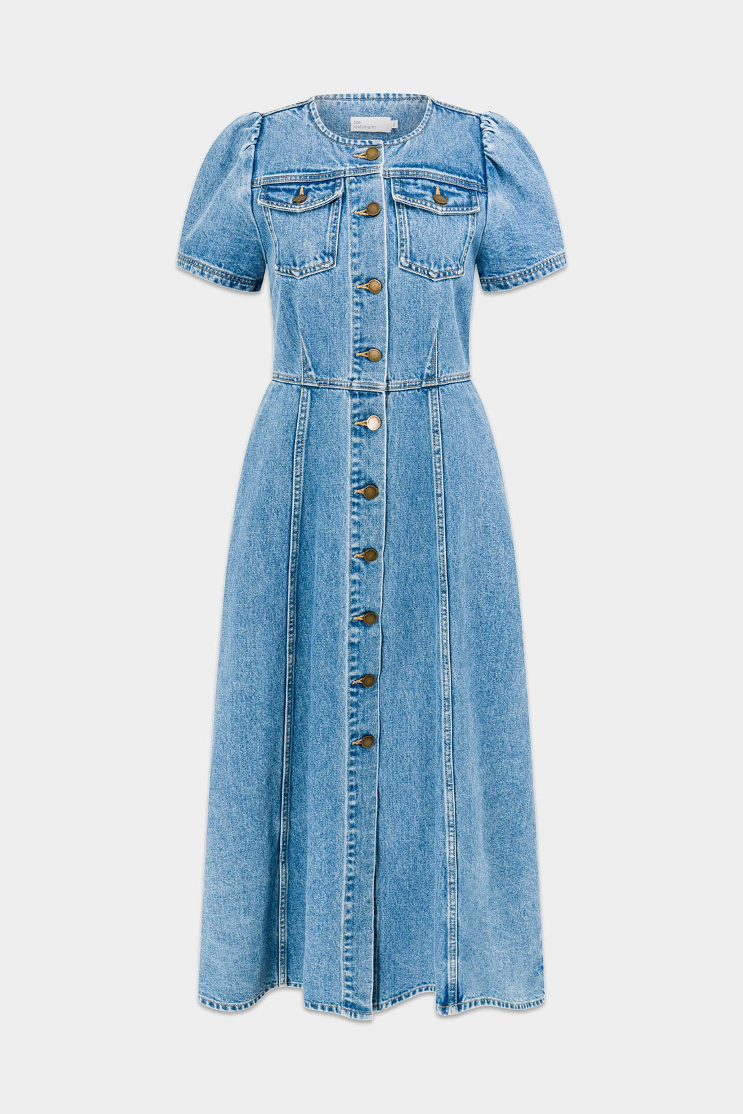 Allude Dress - mid denim flat lay