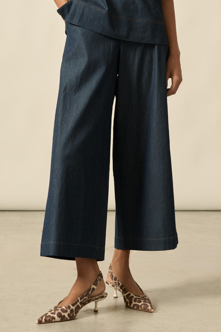 Zoe Kratzmann | Astute Pant | Dark Chambray