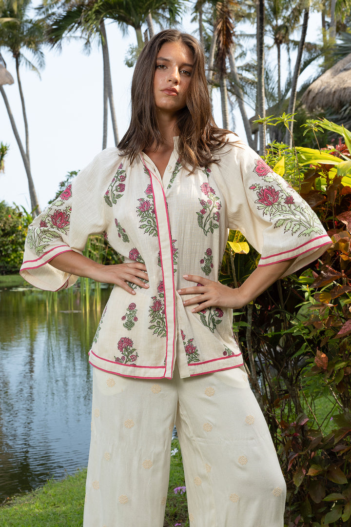 Miss June Paris | Grace Blouse | Off-white Ecru