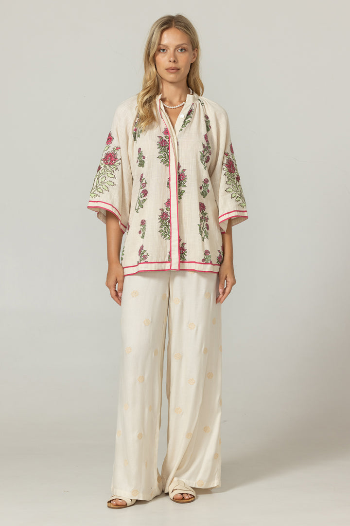 Miss June Paris | Grace Blouse | Off-white Ecru
