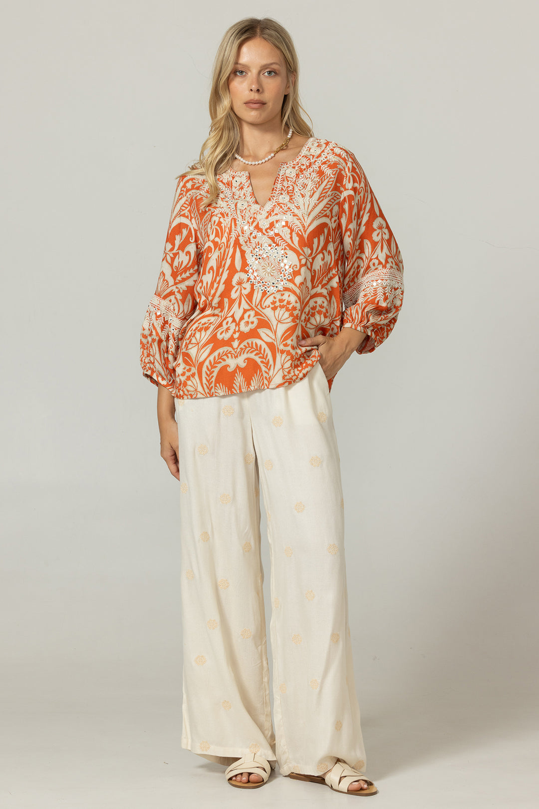 Miss June Paris | Maeva Blouse | Beige