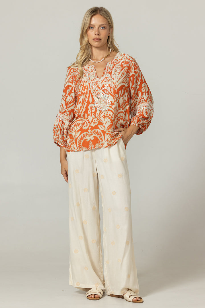 Miss June Paris | Maeva Blouse | Beige