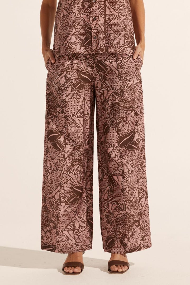 Zoe Kratzmann | Breeze Pant | Cacao Batik