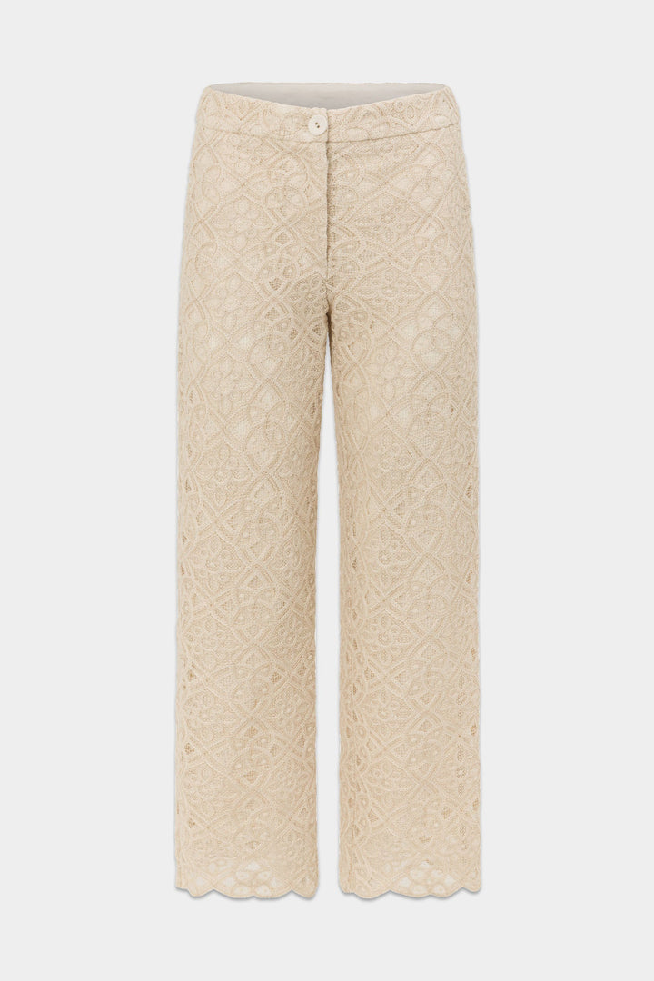 Direct Pant - ecru flat lay