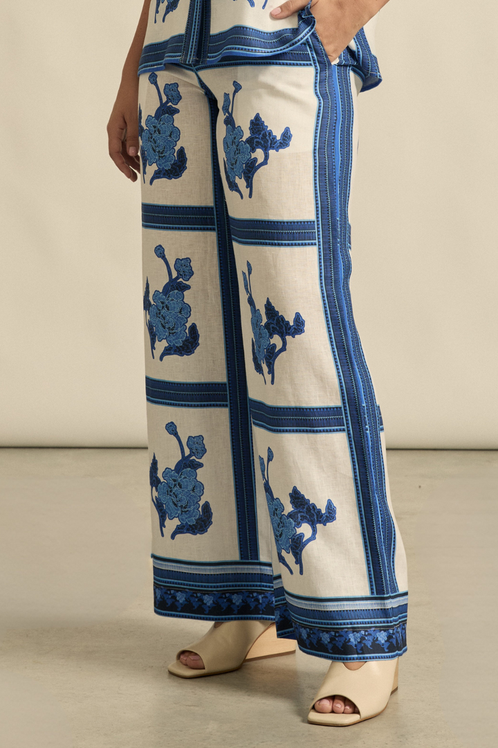 Zoe Kratzmann | Gesture Pant | Azure Collage