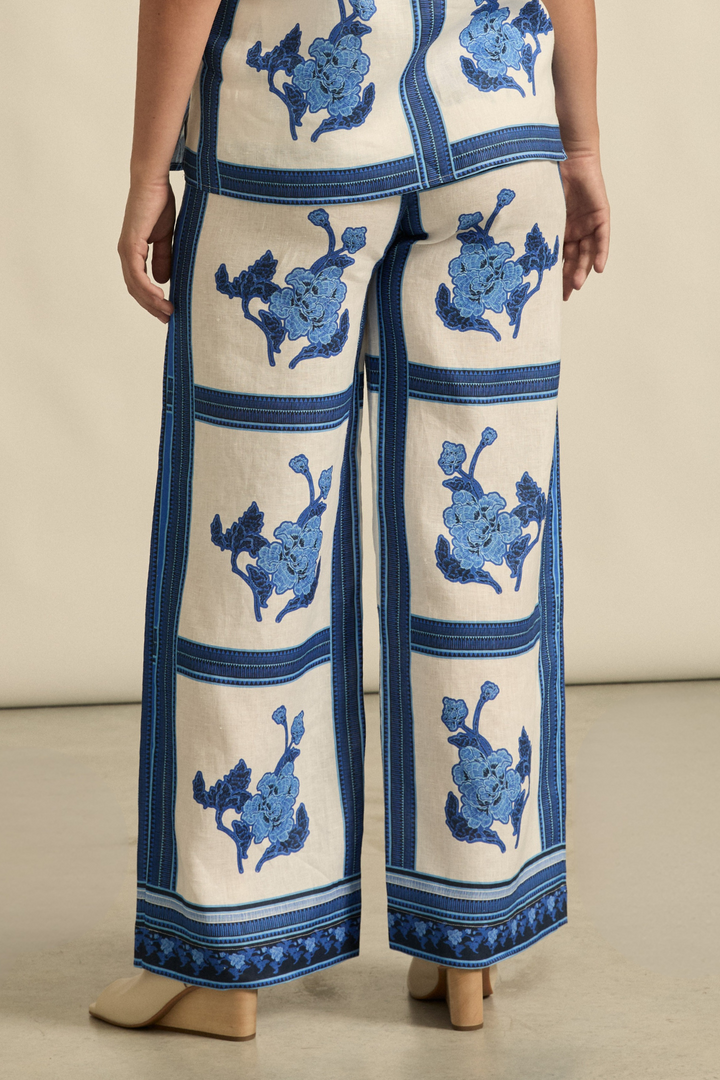 Zoe Kratzmann | Gesture Pant | Azure Collage