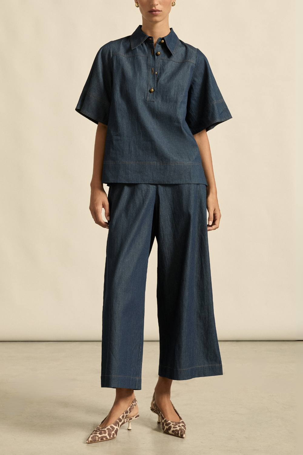 Zoe Kratzmann | Insinuate Top | Dark Chambray