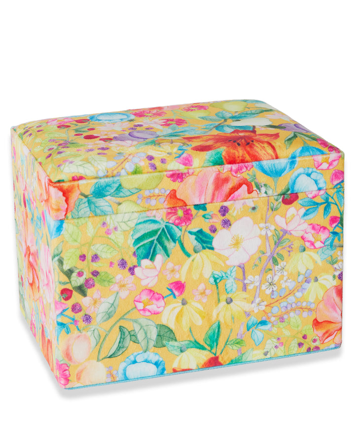 Kip & Co | Abundance Marigold Large Velvet Jewellery Box