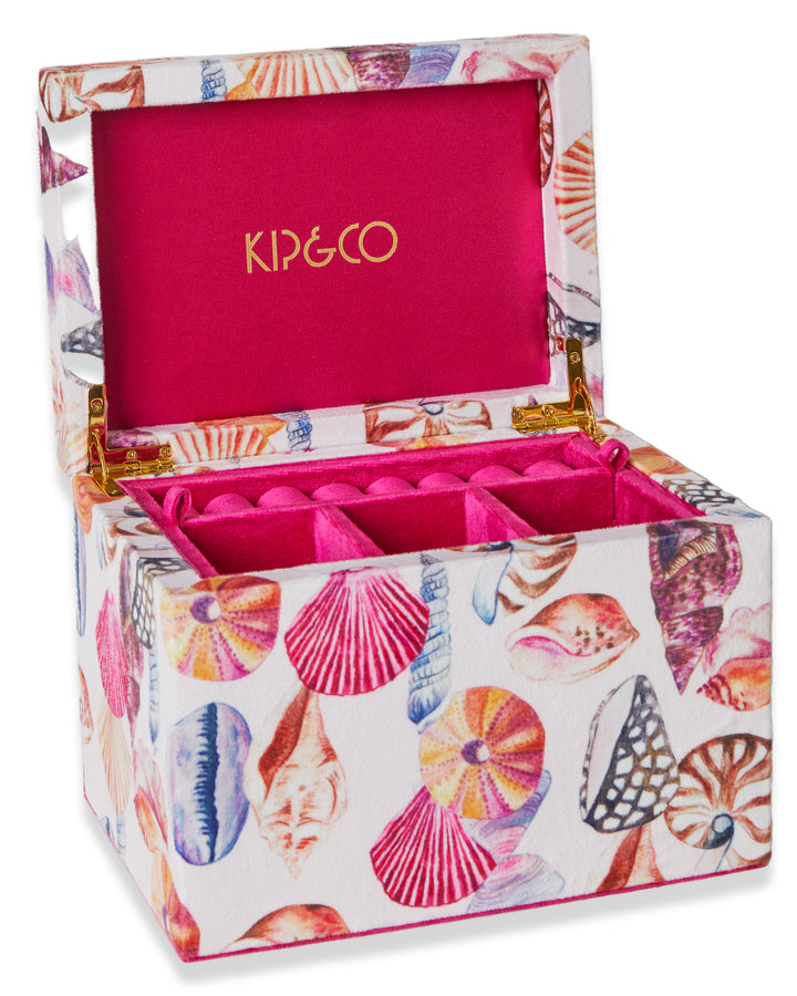 Kip & Co | Seashore Large Velvet Jewellery Box