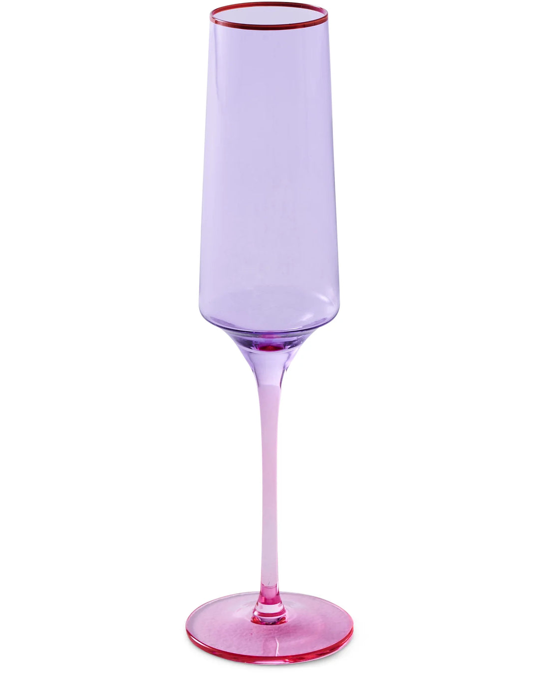 Kip & Co | Lilac Colour Block Champagne Glass 2P Set