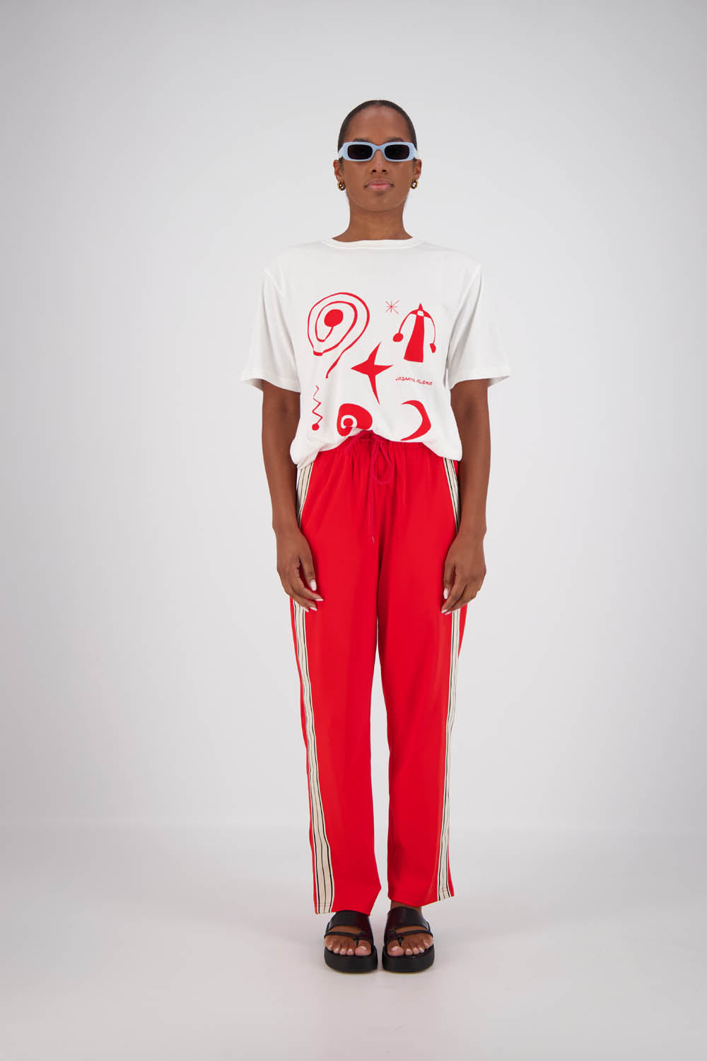 Jasmine Alexa | Panarea Trackpant | Red