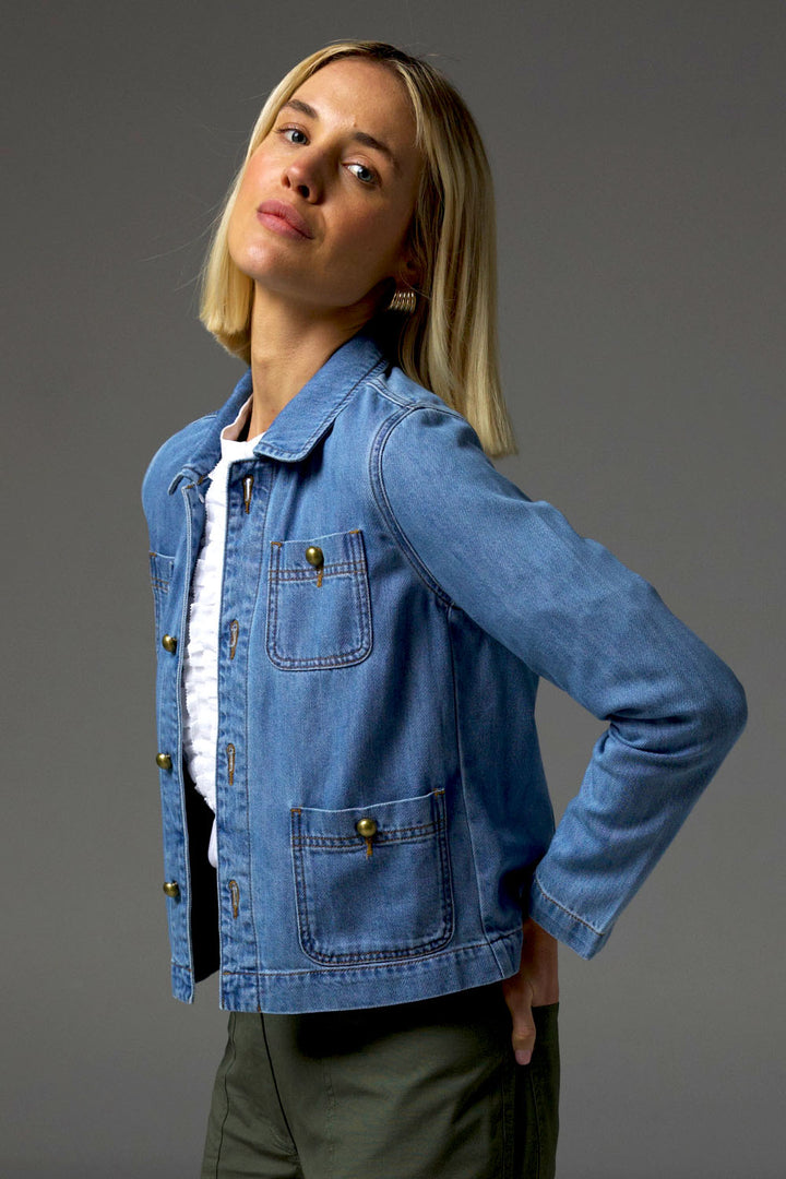 Zoe Kratzmann | Palpable Jacket | Light Washed Denim