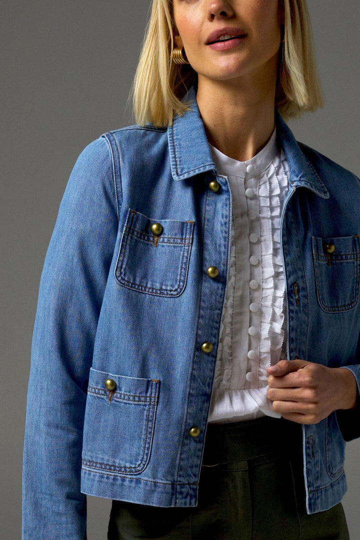 Zoe Kratzmann | Palpable Jacket | Light Washed Denim