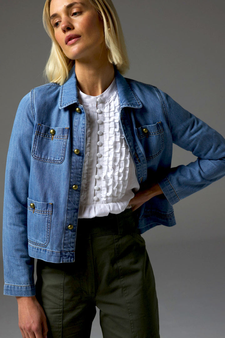 Zoe Kratzmann | Palpable Jacket | Light Washed Denim