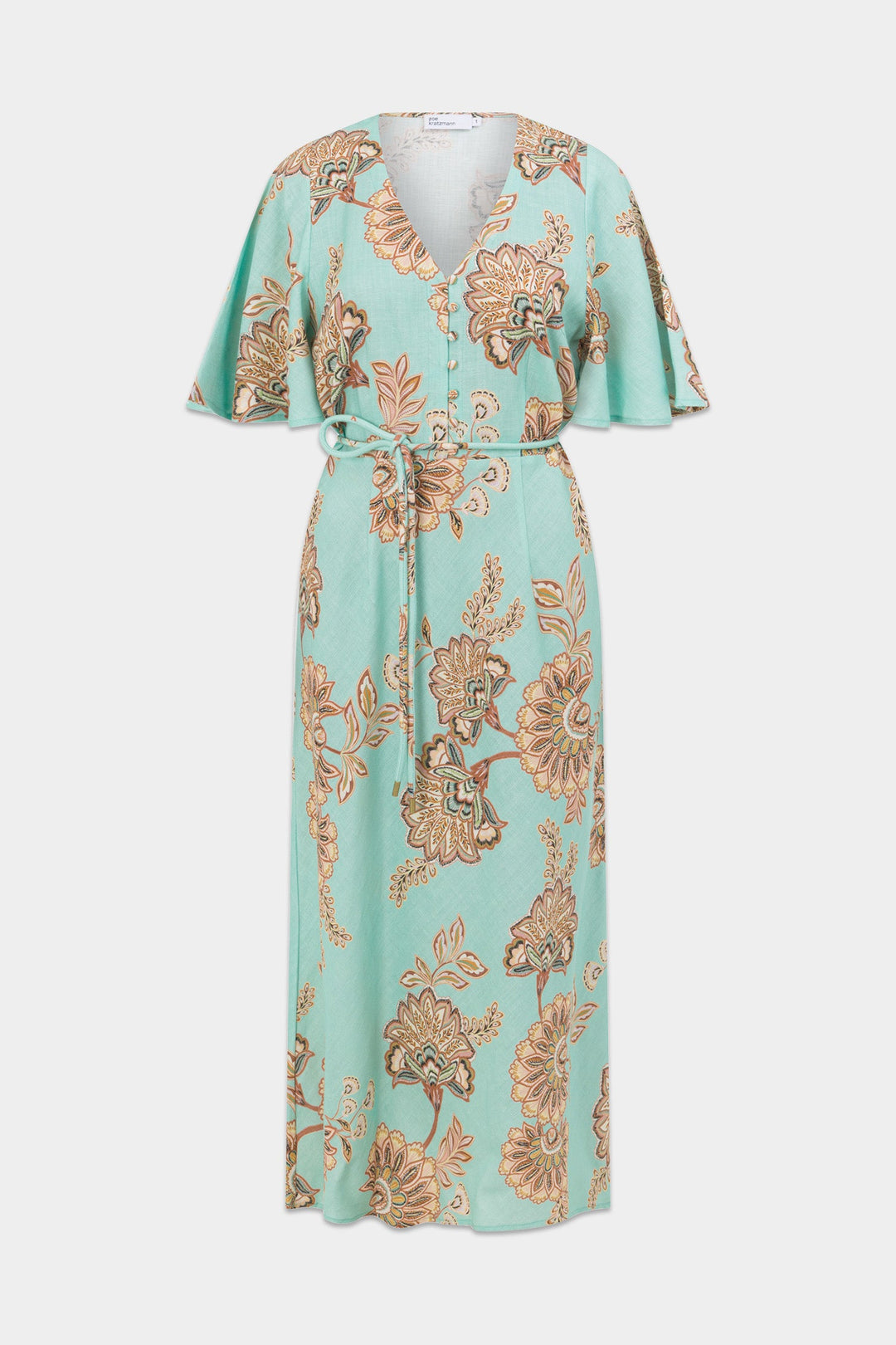 Premier Dress - mint kgari flat lay