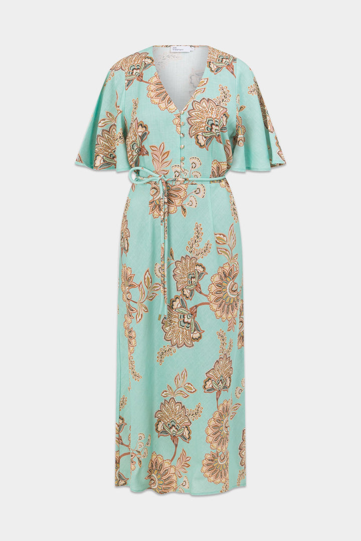 Premier Dress - mint kgari flat lay