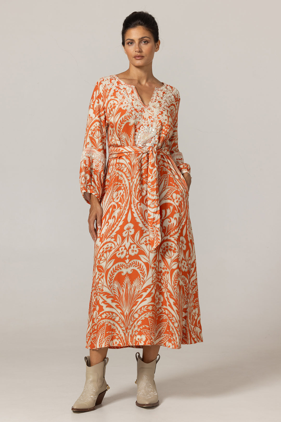 Miss June Paris | Mareva Long Dress | Beige
