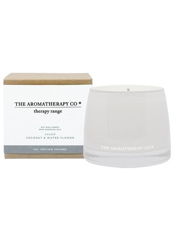THE AROMATHERAPY CO | CANDLE UNWIND | COCONUT & WATER FLOWER