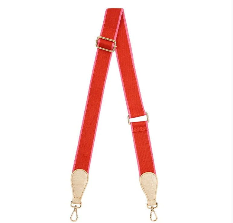 ELMS + KING | ACCENT STRAP - LIGHT GOLD (RED PINK RED) - Dutch Hideout