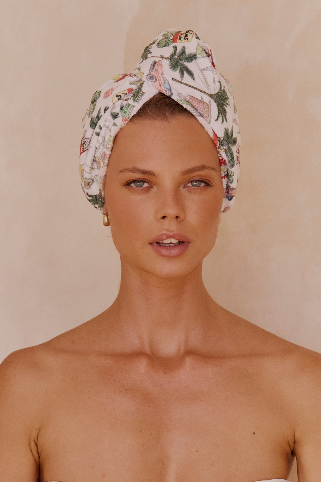 LOUVELLE RIVA HAIR TOWEL WRAP | VINTAGE VACATION
