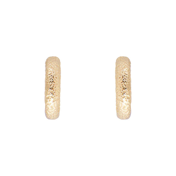 FAIRLEY | ANTIQUE GOLD MIDI HOOPS