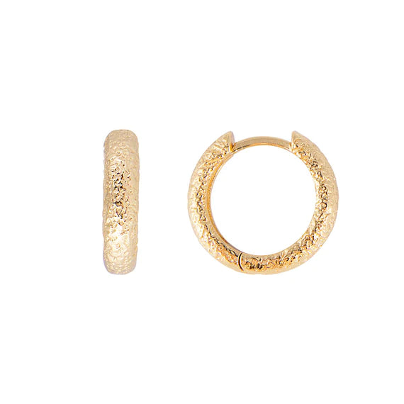 FAIRLEY | ANTIQUE GOLD MIDI HOOPS
