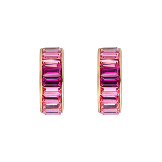 FAIRLEY | PINK OMBRE MIDI HOOPS