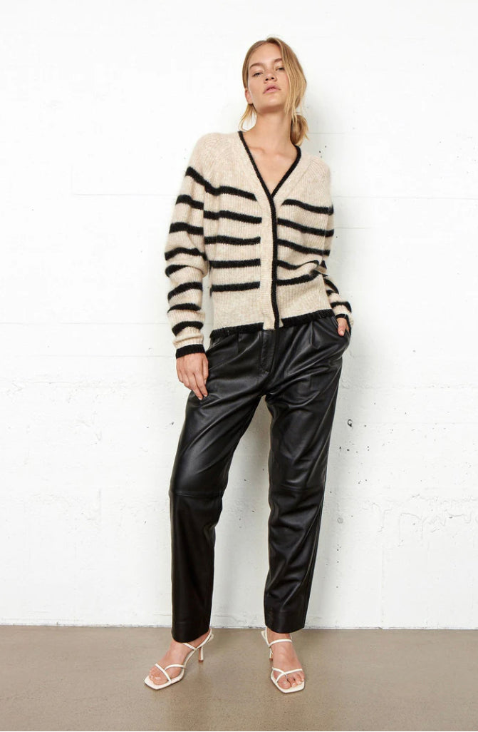Second Female | Indai Leather Trousers - Black - Dutch Hideout