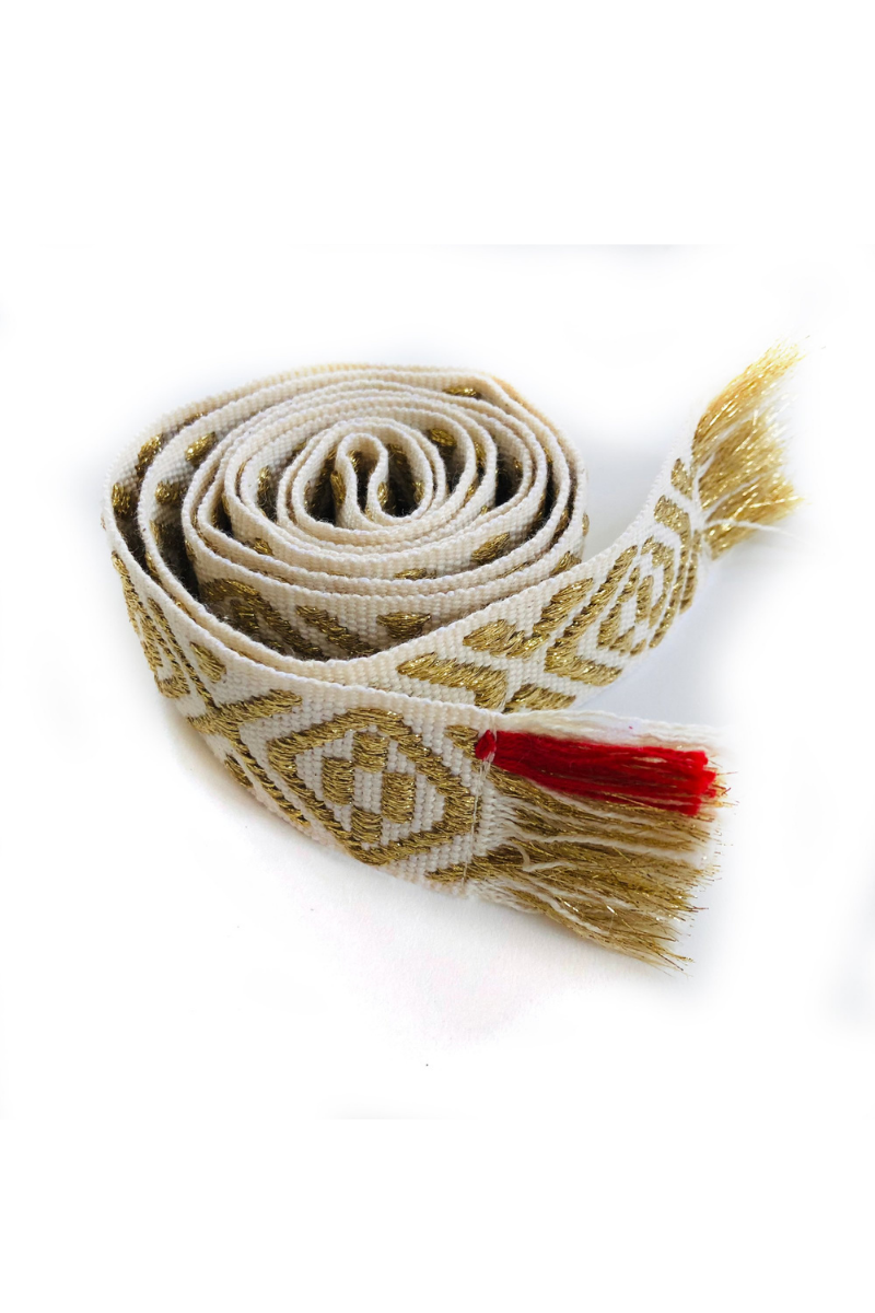 BANDS OF LA | WOVEN BELT | WHITE GOLD - Dutch Hideout