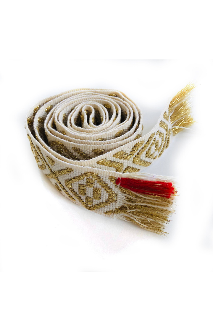 BANDS OF LA | WOVEN BELT | WHITE GOLD - Dutch Hideout